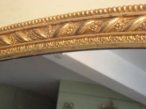 ENGLISH GILT ARCH TOP OVERMANTLE - ADDITIONAL PHOTO 8
