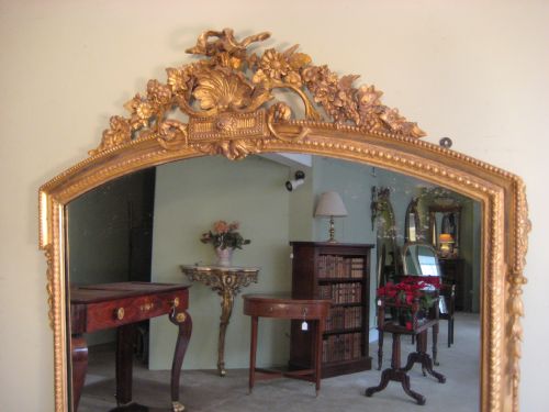 19TH CENTURY ENGLISH GILT OVERMANTLE - ADDITIONAL PHOTO 1