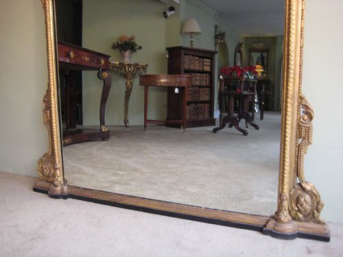 19TH CENTURY ENGLISH GILT OVERMANTLE - ADDITIONAL PHOTO 2