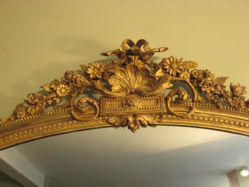 19TH CENTURY ENGLISH GILT OVERMANTLE - ADDITIONAL PHOTO 3