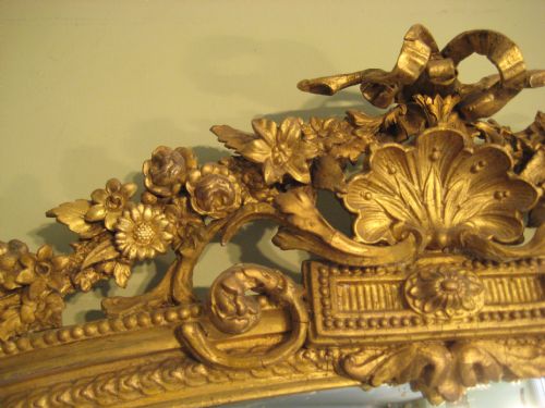 19TH CENTURY ENGLISH GILT OVERMANTLE - ADDITIONAL PHOTO 7