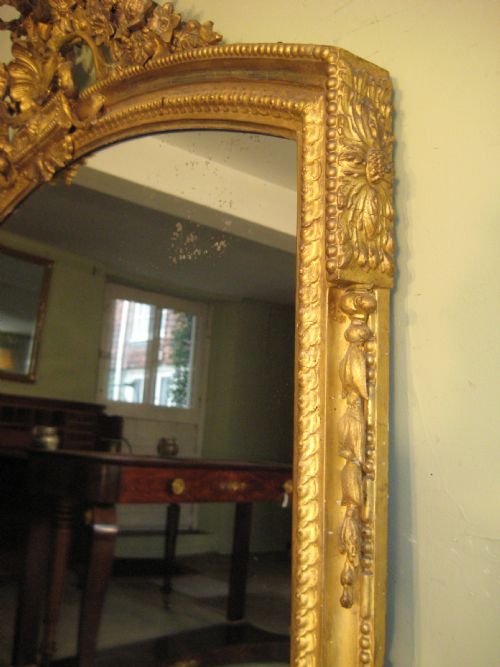 19TH CENTURY ENGLISH GILT OVERMANTLE - ADDITIONAL PHOTO 9