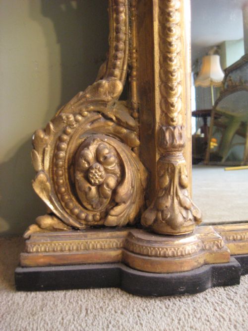 19TH CENTURY ENGLISH GILT OVERMANTLE - ADDITIONAL PHOTO 11