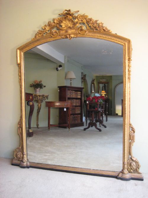 19TH CENTURY ENGLISH GILT OVERMANTLE - ADDITIONAL PHOTO 12