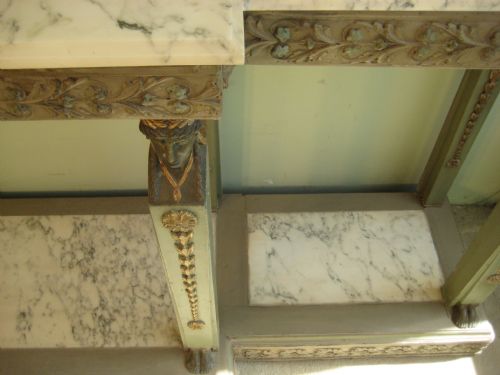 LARGE EMPIRE STYLE PAINTED CONSOLE TABLE - ADDITIONAL PHOTO 14