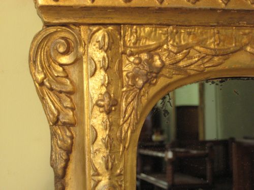 19TH CENTURY ENGLISH GILT 'CHERUB' OVERMANTLE - ADDITIONAL PHOTO 8