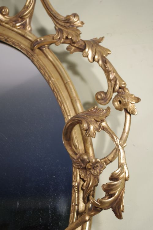 19TH CENTURY ENGLISH GILT OVAL 'CHERUB' GIRANDOLE - ADDITIONAL PHOTO 5