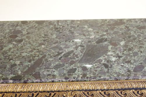 EBONISED CONSOLE TABLE WITH MARBLE TOP - ADDITIONAL PHOTO 11