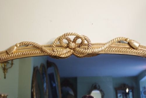 VICTORIAN GILT ROPE TWIST OVERMANTLE - ADDITIONAL PHOTO 2