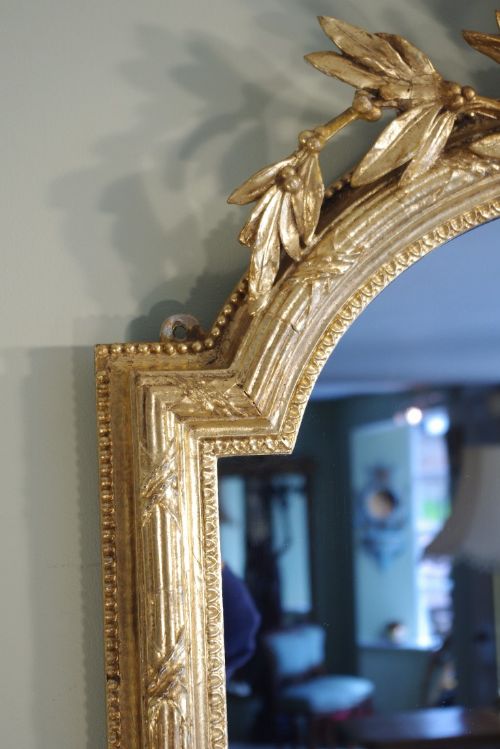 ENGLISH GILT GIRANDOLE WALL MIRROR - ADDITIONAL PHOTO 5