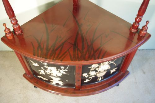 JAPANESE LACQUER CORNER WHATNOT - ADDITIONAL PHOTO 3