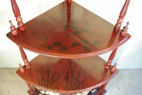 JAPANESE LACQUER CORNER WHATNOT - ADDITIONAL PHOTO 4