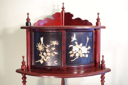 JAPANESE LACQUER CORNER WHATNOT - ADDITIONAL PHOTO 7