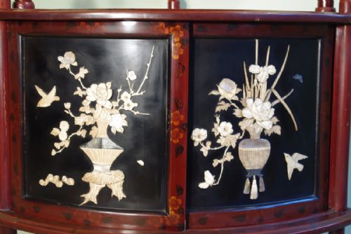 JAPANESE LACQUER CORNER WHATNOT - ADDITIONAL PHOTO 10