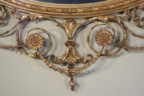 ENGLISH GILT ADAM STYLE OVERMANTLE - ADDITIONAL PHOTO 5