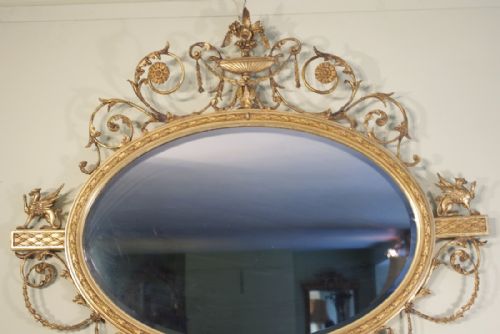 ENGLISH GILT ADAM STYLE OVERMANTLE - ADDITIONAL PHOTO 10