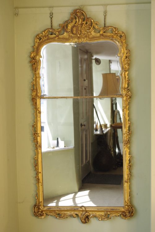 19th century english gilt pier mirror - CATEGORY: ANTIQUE MIRRORS - DATED 1850
