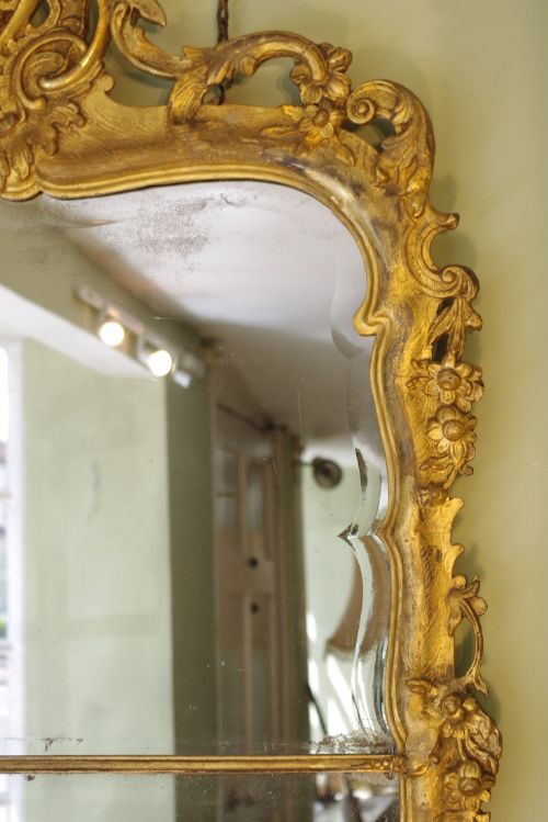 19TH CENTURY ENGLISH GILT PIER MIRROR - ADDITIONAL PHOTO 3