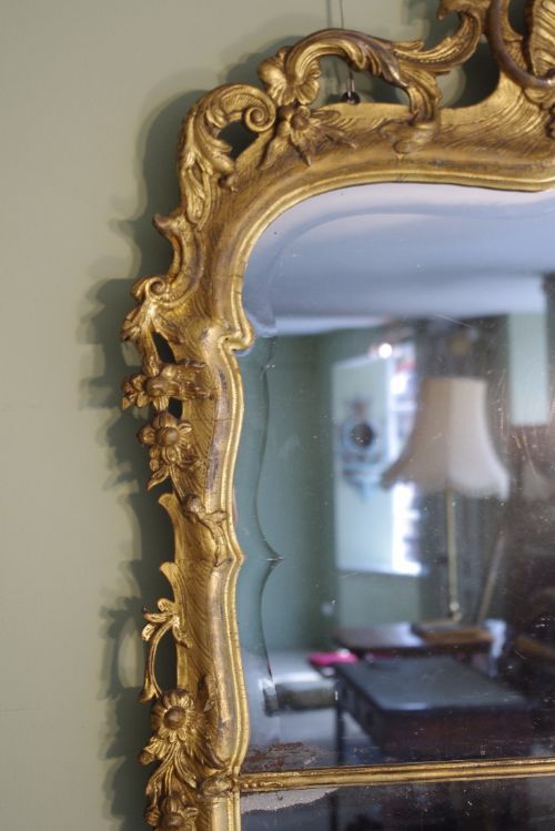 19TH CENTURY ENGLISH GILT PIER MIRROR - ADDITIONAL PHOTO 4