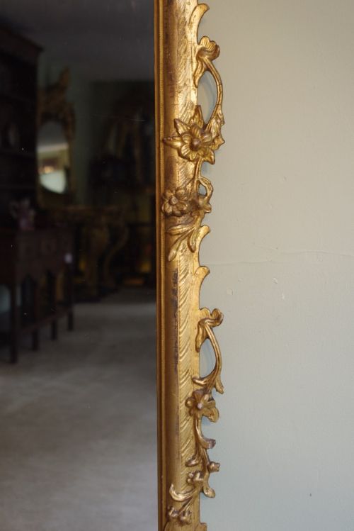 19TH CENTURY ENGLISH GILT PIER MIRROR - ADDITIONAL PHOTO 5