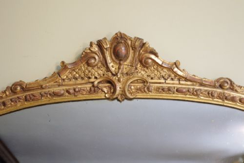VICTORIAN GILT ARCH TOP OVERMANTLE - ADDITIONAL PHOTO 3
