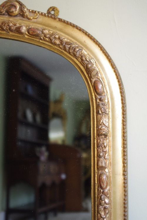 VICTORIAN GILT ARCH TOP OVERMANTLE - ADDITIONAL PHOTO 6