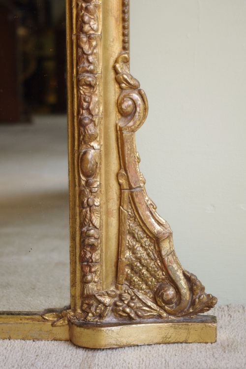 VICTORIAN GILT ARCH TOP OVERMANTLE - ADDITIONAL PHOTO 8