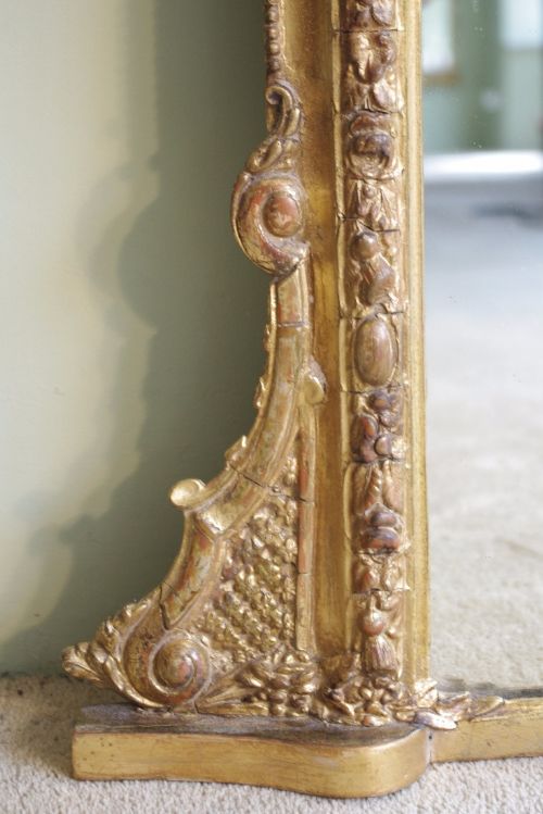 VICTORIAN GILT ARCH TOP OVERMANTLE - ADDITIONAL PHOTO 9