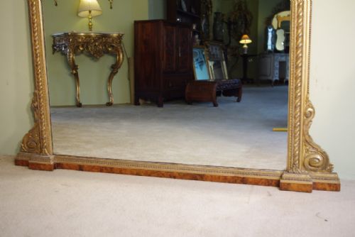 LARGE 19TH CENTURY ENGLISH GILT OVERMANTLE - ADDITIONAL PHOTO 5
