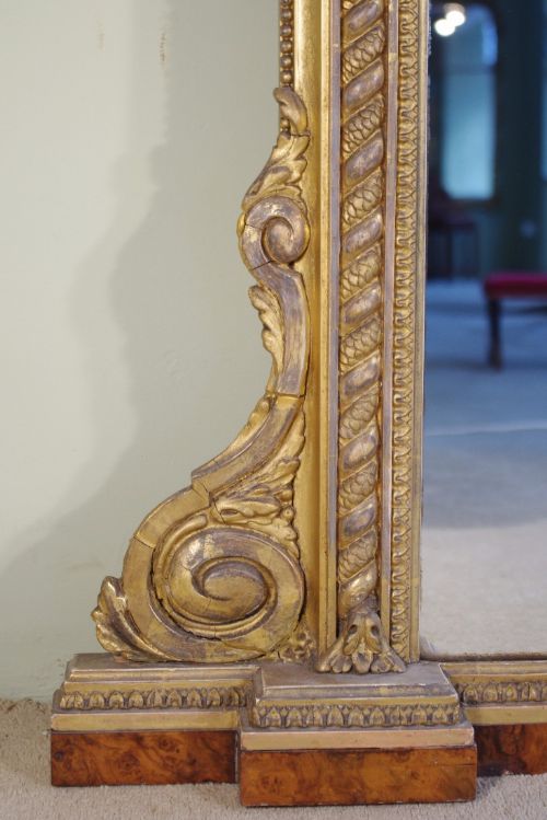 LARGE 19TH CENTURY ENGLISH GILT OVERMANTLE - ADDITIONAL PHOTO 7