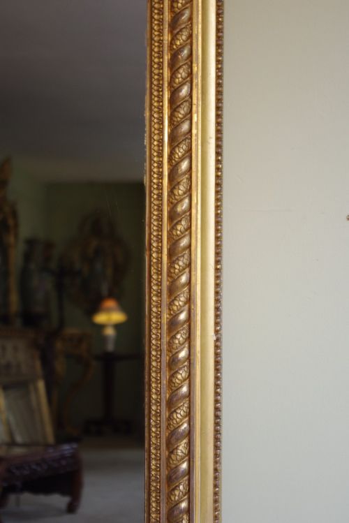LARGE 19TH CENTURY ENGLISH GILT OVERMANTLE - ADDITIONAL PHOTO 8