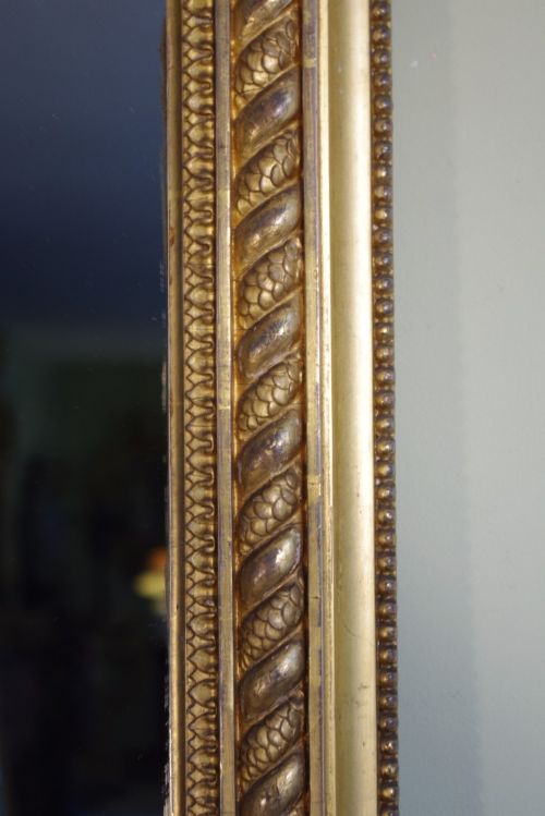 LARGE 19TH CENTURY ENGLISH GILT OVERMANTLE - ADDITIONAL PHOTO 9
