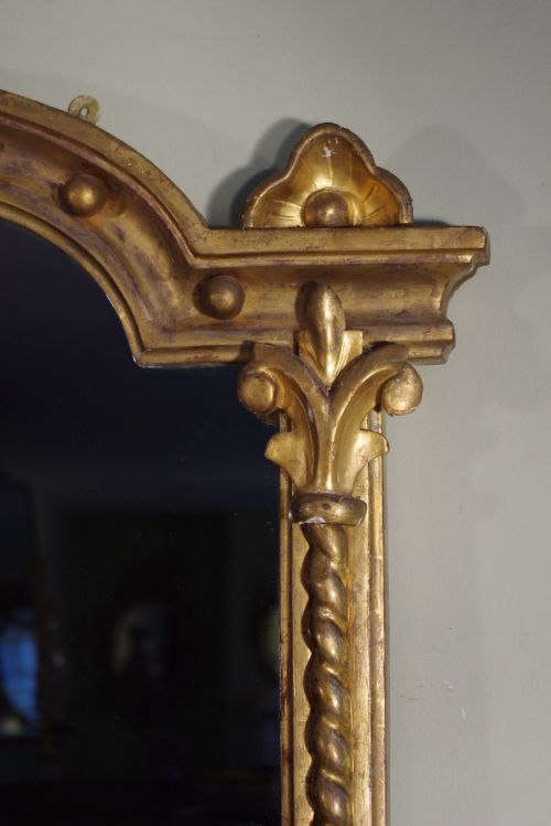 LARGE VICTORIAN GILTWOOD OVERMANTLE MIRROR - ADDITIONAL PHOTO 4