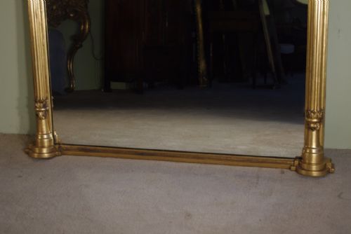 LARGE 19TH CENTURY ENGLISH GILT OVERMANTLE - ADDITIONAL PHOTO 2