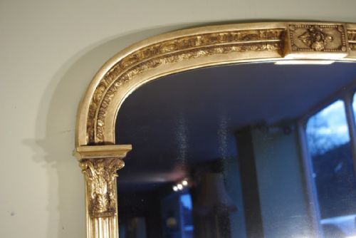 LARGE 19TH CENTURY ENGLISH GILT OVERMANTLE - ADDITIONAL PHOTO 4