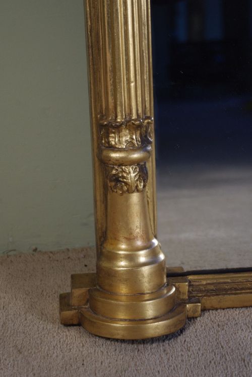 LARGE 19TH CENTURY ENGLISH GILT OVERMANTLE - ADDITIONAL PHOTO 7