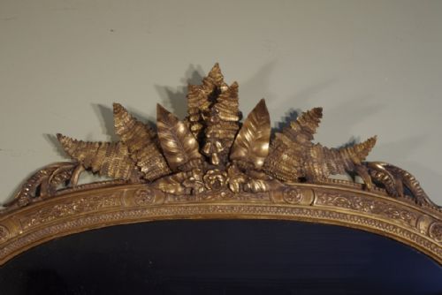 19TH CENTURY ENGLISH GILT ARCH TOP OVERMANTLE - ADDITIONAL PHOTO 3