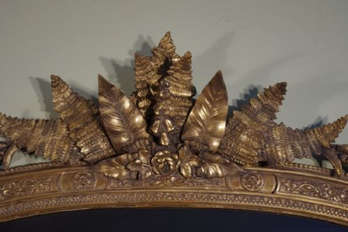 19TH CENTURY ENGLISH GILT ARCH TOP OVERMANTLE - ADDITIONAL PHOTO 4