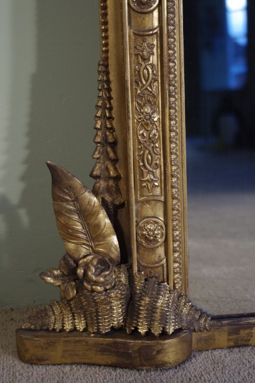 19TH CENTURY ENGLISH GILT ARCH TOP OVERMANTLE - ADDITIONAL PHOTO 7