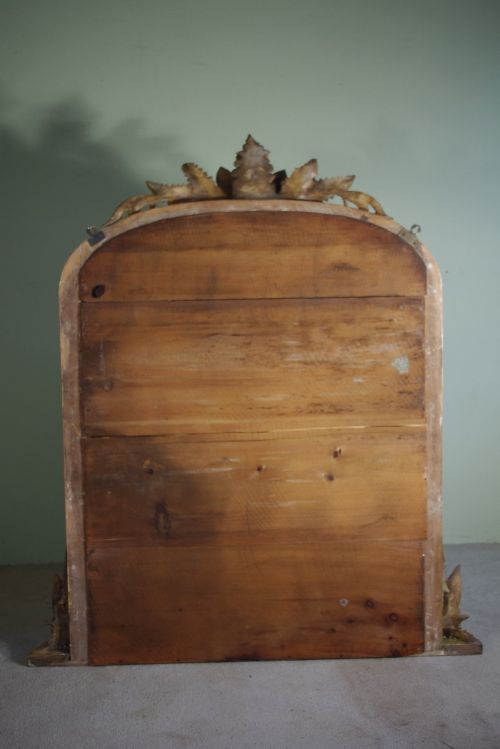 19TH CENTURY ENGLISH GILT ARCH TOP OVERMANTLE - ADDITIONAL PHOTO 9