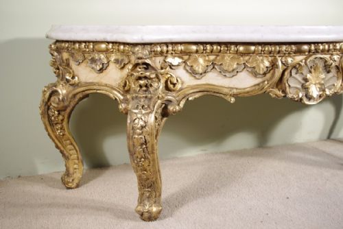 LOW CONSOLE TABLE WITH MARBLE TOP - ADDITIONAL PHOTO 3