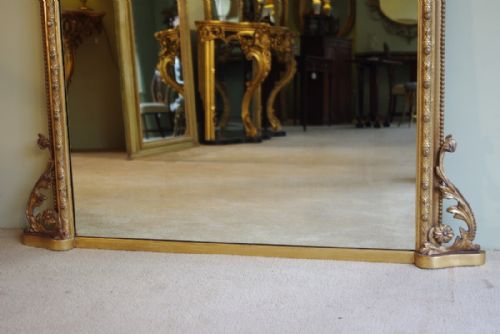 19TH CENTURY ENGLISH GILT ARCH TOP OVERMANTLE - ADDITIONAL PHOTO 2