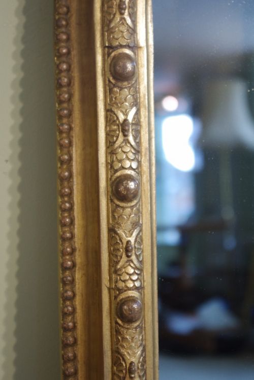 19TH CENTURY ENGLISH GILT ARCH TOP OVERMANTLE - ADDITIONAL PHOTO 7