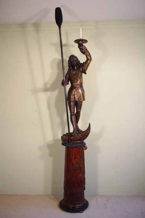 18th century venetian gondolier blackamoor - CATEGORY: ANTIQUE MISCELLANEOUS - DATED 18TH CENTURY