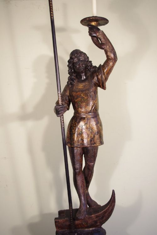 18TH CENTURY VENETIAN GONDOLIER BLACKAMOOR - ADDITIONAL PHOTO 1