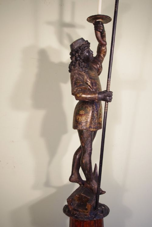 18TH CENTURY VENETIAN GONDOLIER BLACKAMOOR - ADDITIONAL PHOTO 12