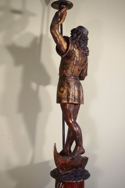 18TH CENTURY VENETIAN GONDOLIER BLACKAMOOR - ADDITIONAL PHOTO 13