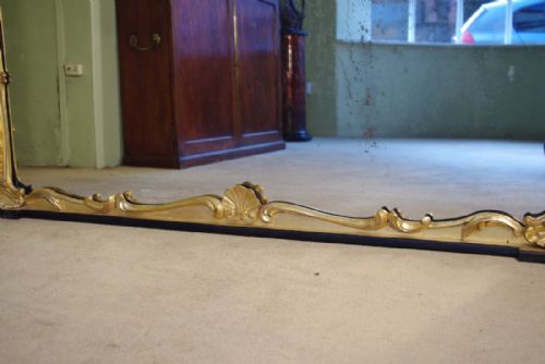 LARGE 19TH CENTURY ENGLISH GILTWOOD OVERMANTLE MIRROR - ADDITIONAL PHOTO 13