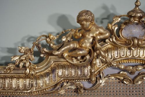 PAINTED AND PARCELGILT HEADBOARDBED - ADDITIONAL PHOTO 5