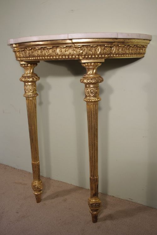 ENGLISH GILT CONSOLE TABLE - ADDITIONAL PHOTO 2